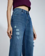 Distressed Wide Leg Denim - Image 3