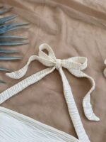 White Textured Halter Neck Top - Image 3